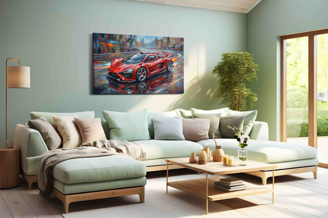 Urban Velocity - Automobile Wall Art, Classic Car Canvas Print, Automotive Decor