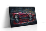 Velocity in Crimson automobile canvas print gallery-wrapped landscape canvas studio shot