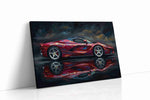 Velocity in Crimson automobile canvas print, gallery-wrapped, ready to hang