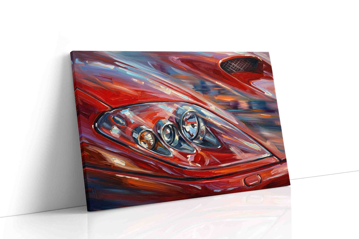 Velocity in Red automobile canvas print, gallery-wrapped, ready to hang
