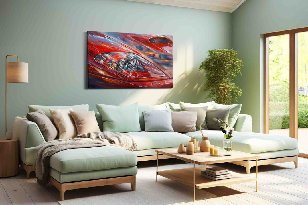 Velocity in Red - Automobile Wall Art, Classic Car Canvas Print, Automotive Decor
