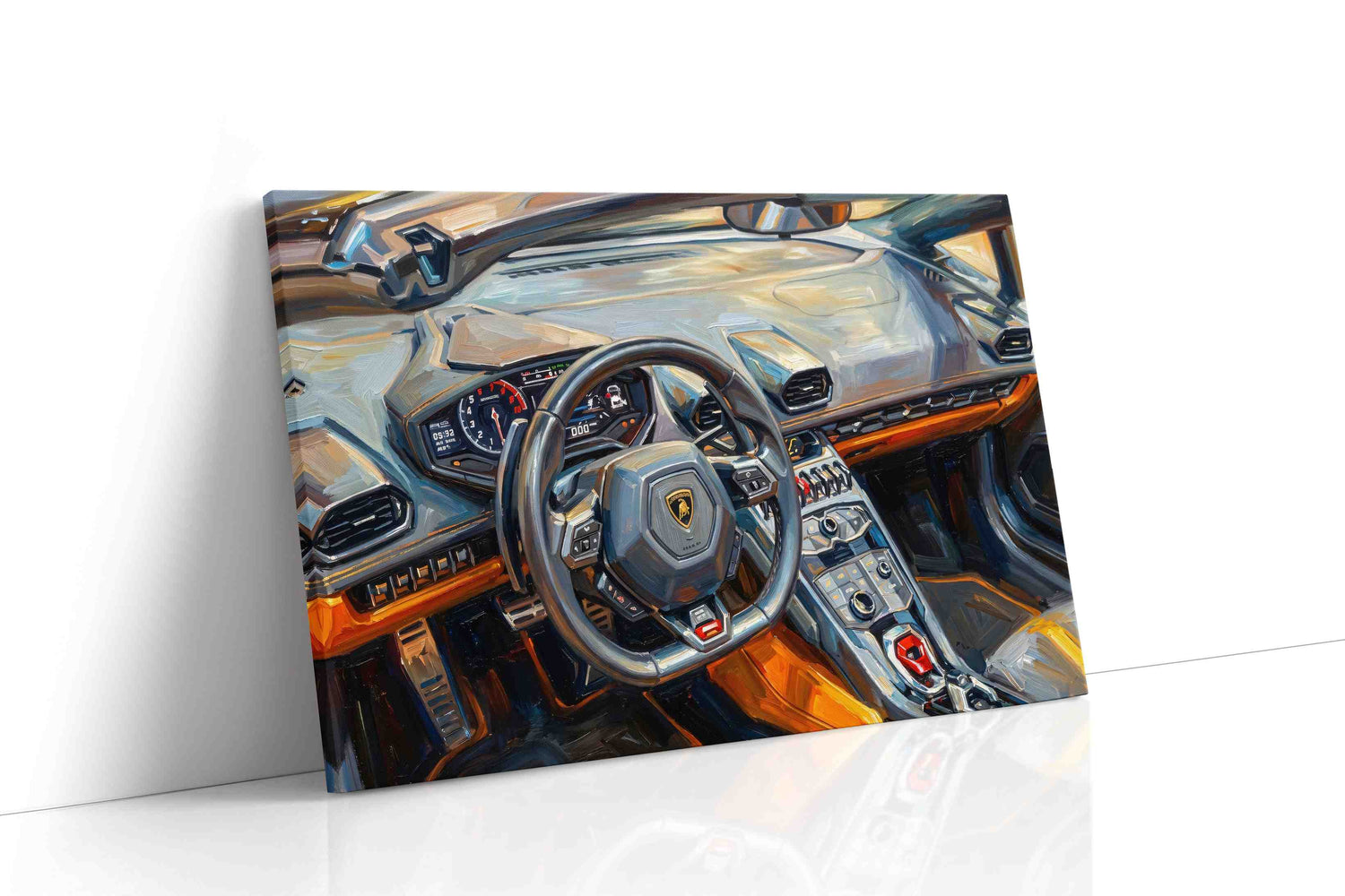 Vibrant Velocity - Automobile Wall Art, Classic Car Canvas Print, Automotive Decor