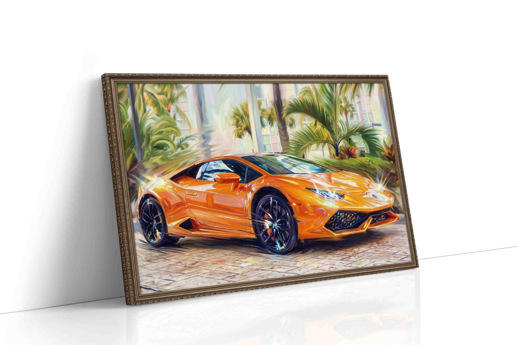 Vibrant Velocity III automobile canvas print gallery-wrapped landscape canvas studio shot