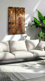 Autumn Whisper in the City autumn canvas print, on wall, lifestyle preview