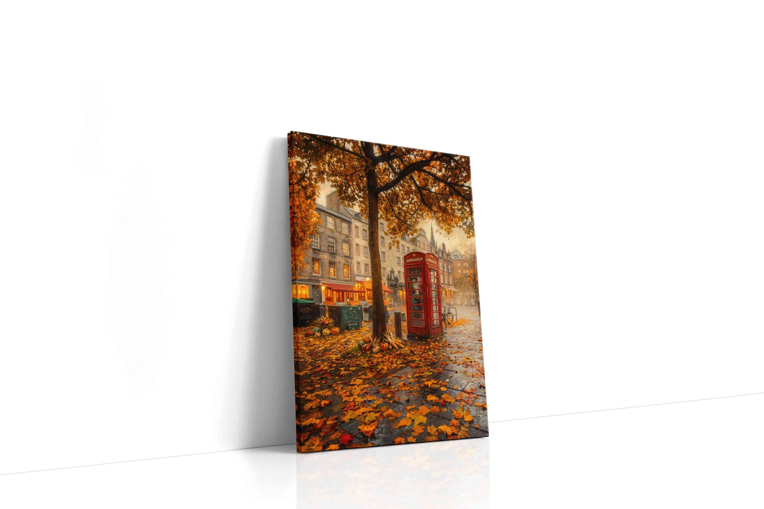 Autumn Whisper in the City autumn canvas print, gallery-wrapped, ready to hang