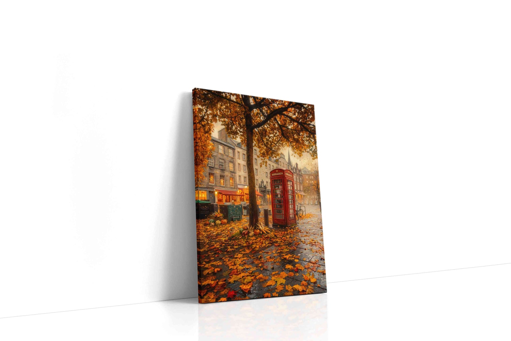 Autumn Whisper in the City autumn canvas print, gallery-wrapped, ready to hang