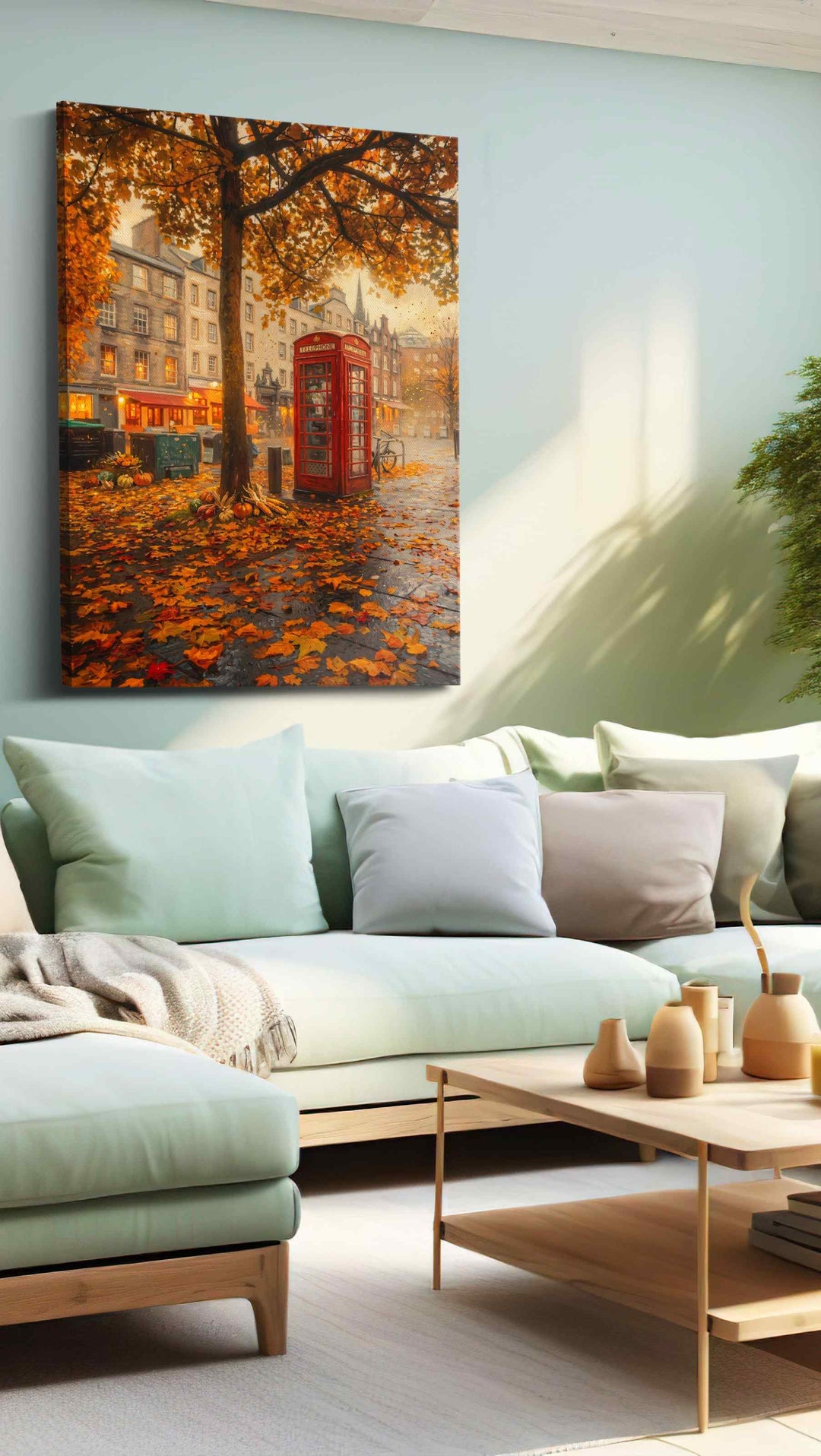 Autumn Whisper in the City - Autumn Wall Art, Fall Canvas Print, Seasonal Decor
