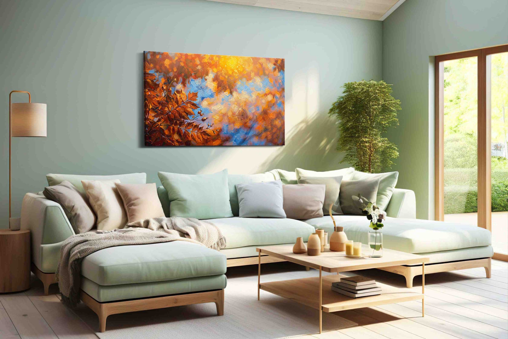 Autumn Whispers at Dawn - Autumn Wall Art, Fall Canvas Print, Seasonal Decor