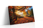Autumn's Golden Embrace autumn canvas print gallery-wrapped landscape canvas studio shot