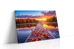 Autumn's Radiant Embrace autumn canvas print, gallery-wrapped, ready to hang