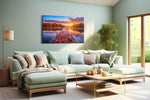 Autumn's Radiant Embrace autumn canvas print, hanging on wall