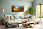 Golden Autumn Radiance autumn canvas print, hanging on wall