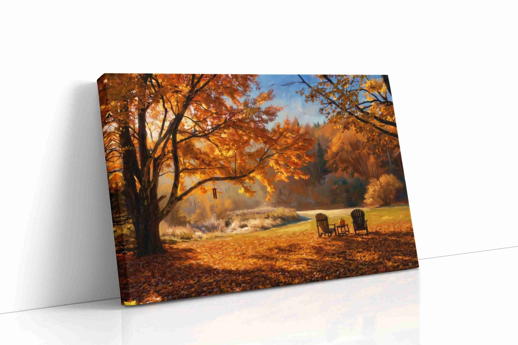 Golden Serenity of Autumn autumn canvas print, gallery-wrapped, ready to hang