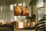 Luminescent Autumn Reverie autumn canvas print, hanging on wall