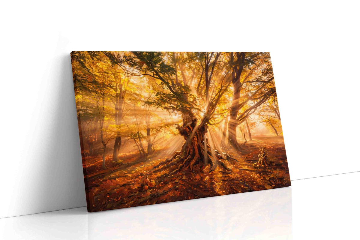 Luminescent Autumn Reverie autumn canvas print, gallery-wrapped, ready to hang