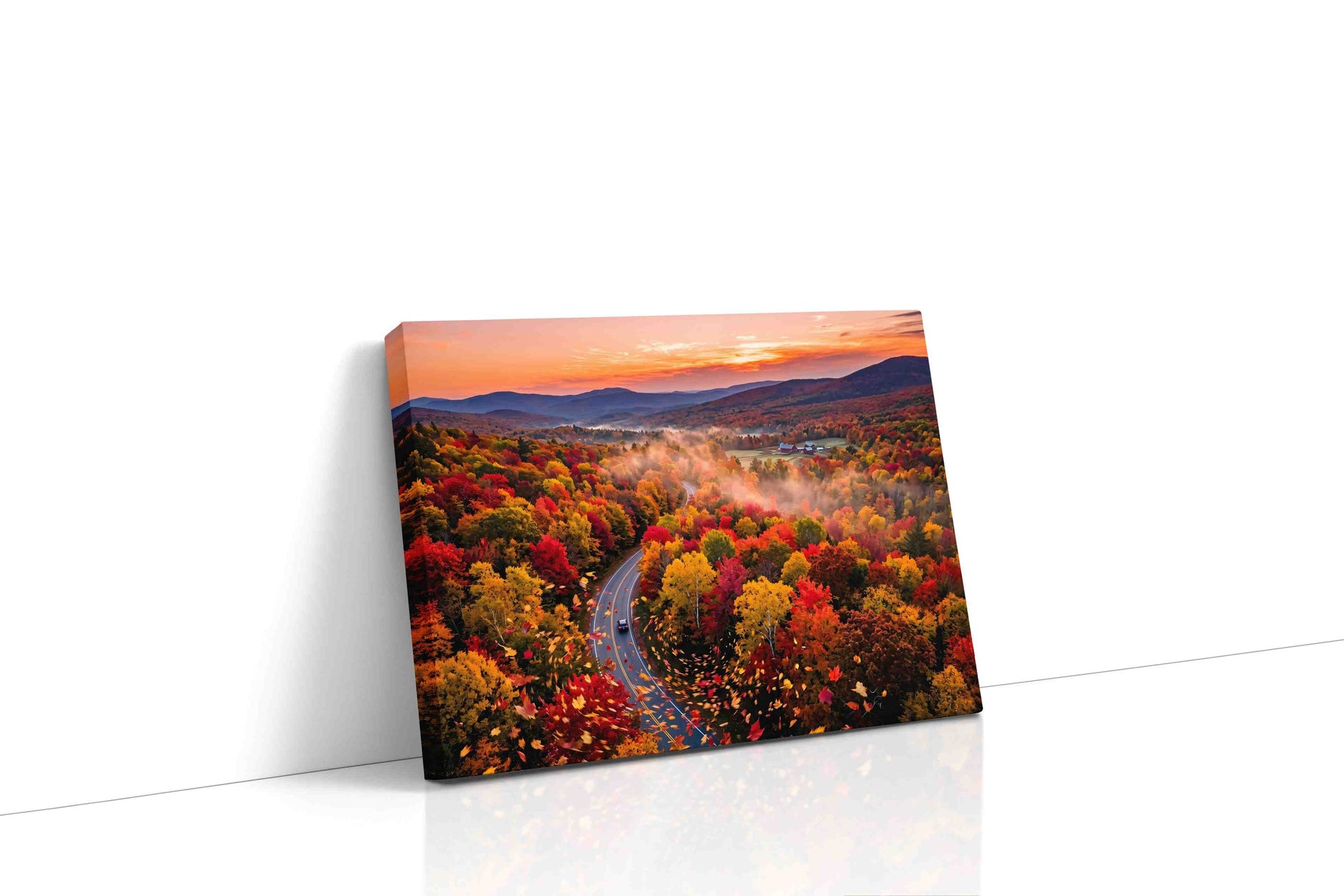 Vibrant Symphony of Autumn autumn canvas print, gallery-wrapped, ready to hang