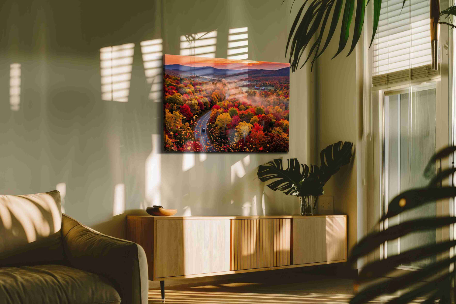 Vibrant Symphony of Autumn - Autumn Wall Art, Fall Canvas Print, Seasonal Decor
