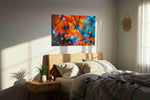 Whisper of Autumn Winds autumn canvas print, displayed in a bedroom