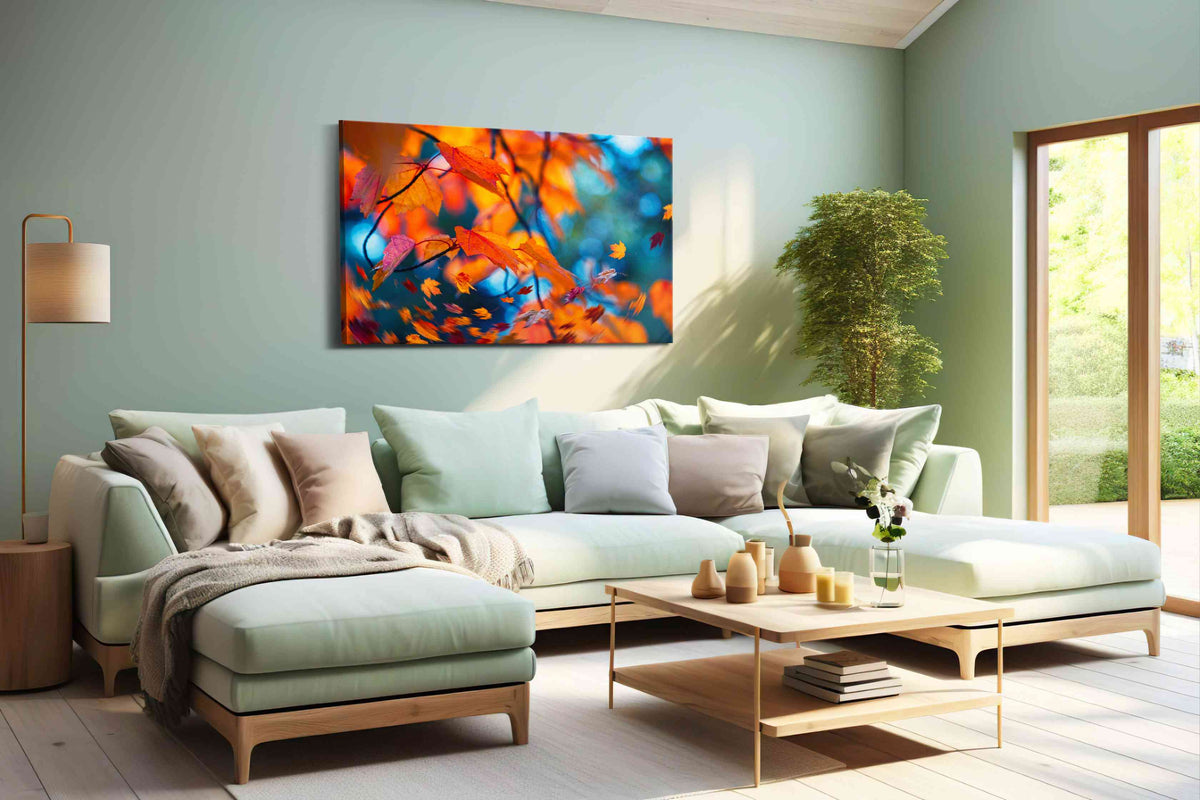 Whisper of Autumn Winds autumn canvas print, hanging on wall