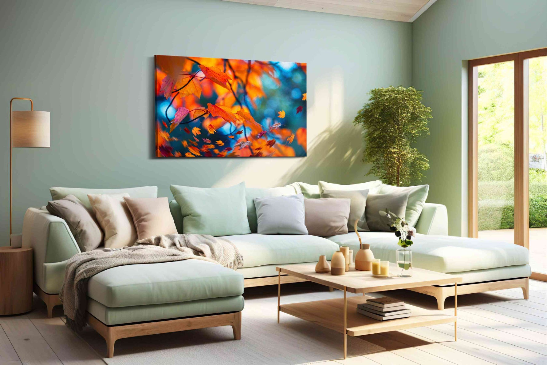 Whisper of Autumn Winds autumn canvas print, hanging on wall