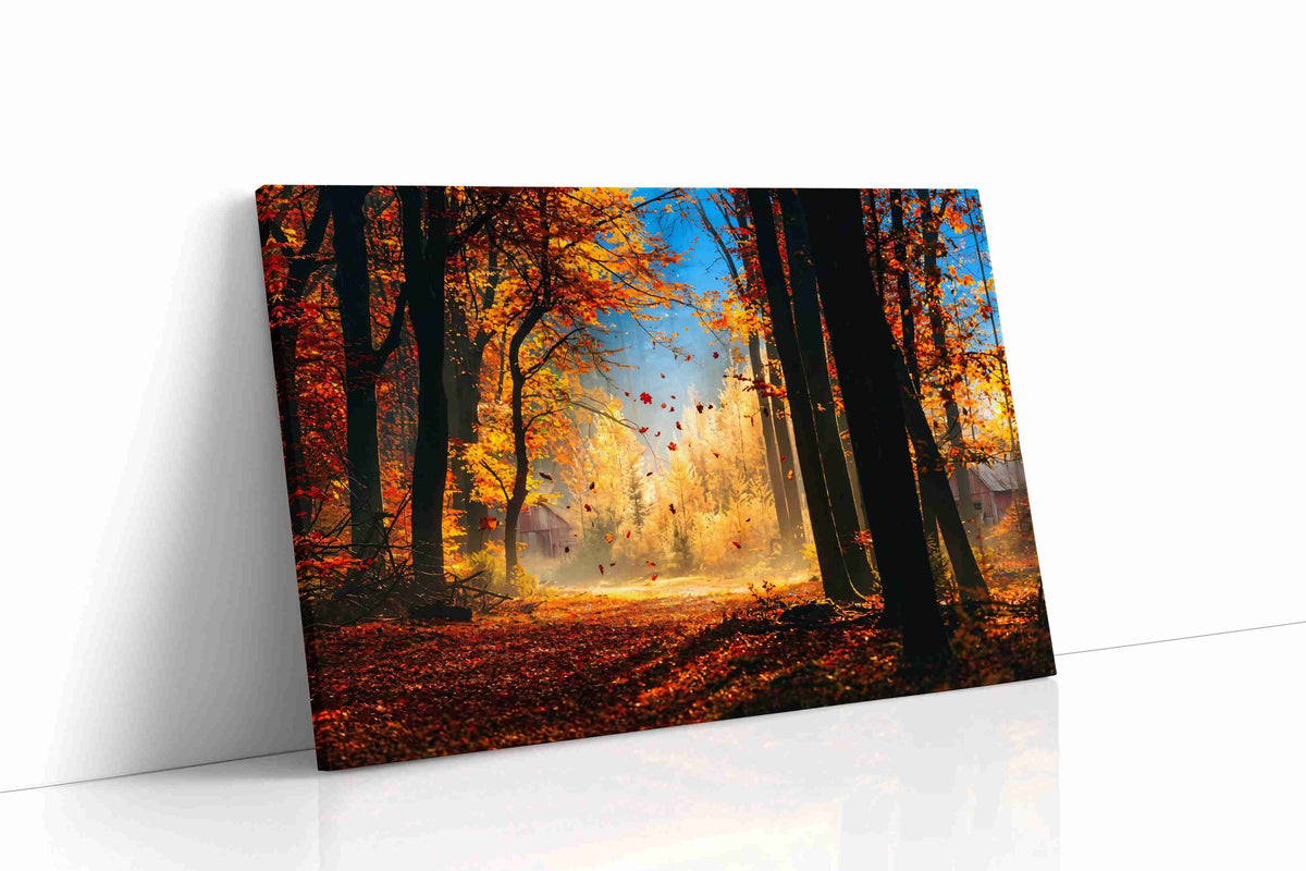 Whispering Leaves of Autumn autumn canvas print, gallery-wrapped, ready to hang