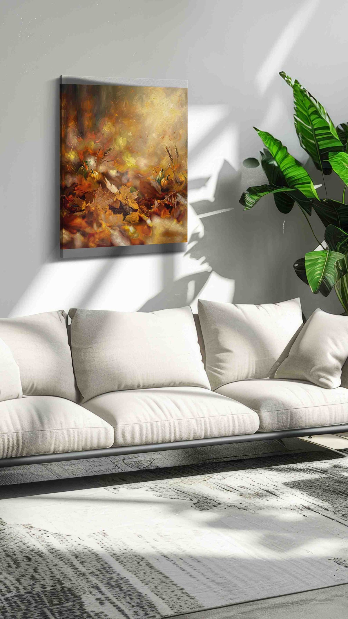 Whispers of Autumn Glow II autumn canvas print, on wall, lifestyle preview
