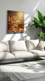 Whispers of Autumn Glow II autumn canvas print, on wall, lifestyle preview