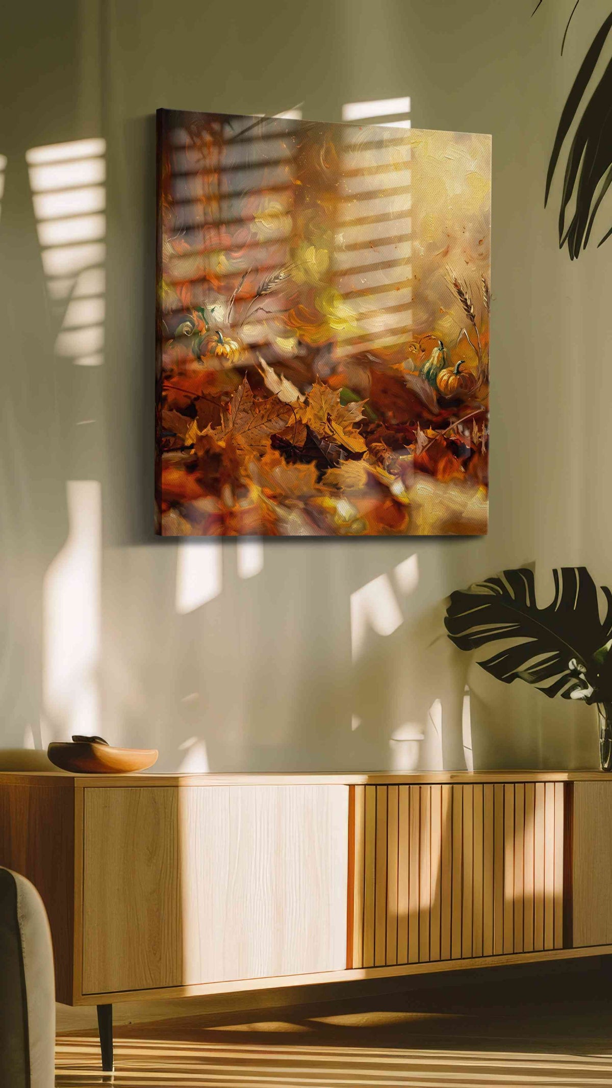 Whispers of Autumn Glow II autumn canvas print, hanging on wall