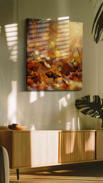 Whispers of Autumn Glow II autumn canvas print, hanging on wall