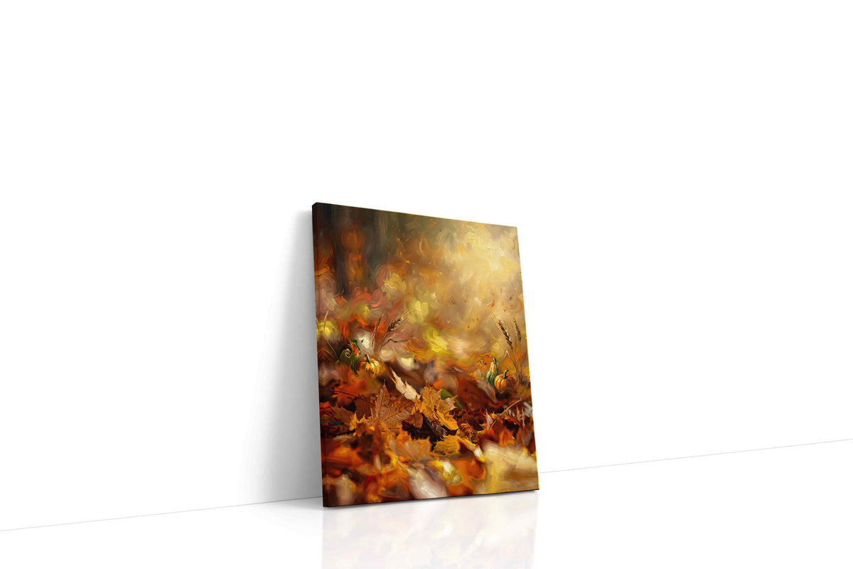 Whispers of Autumn Glow II autumn canvas print gallery-wrapped portrait canvas studio shot