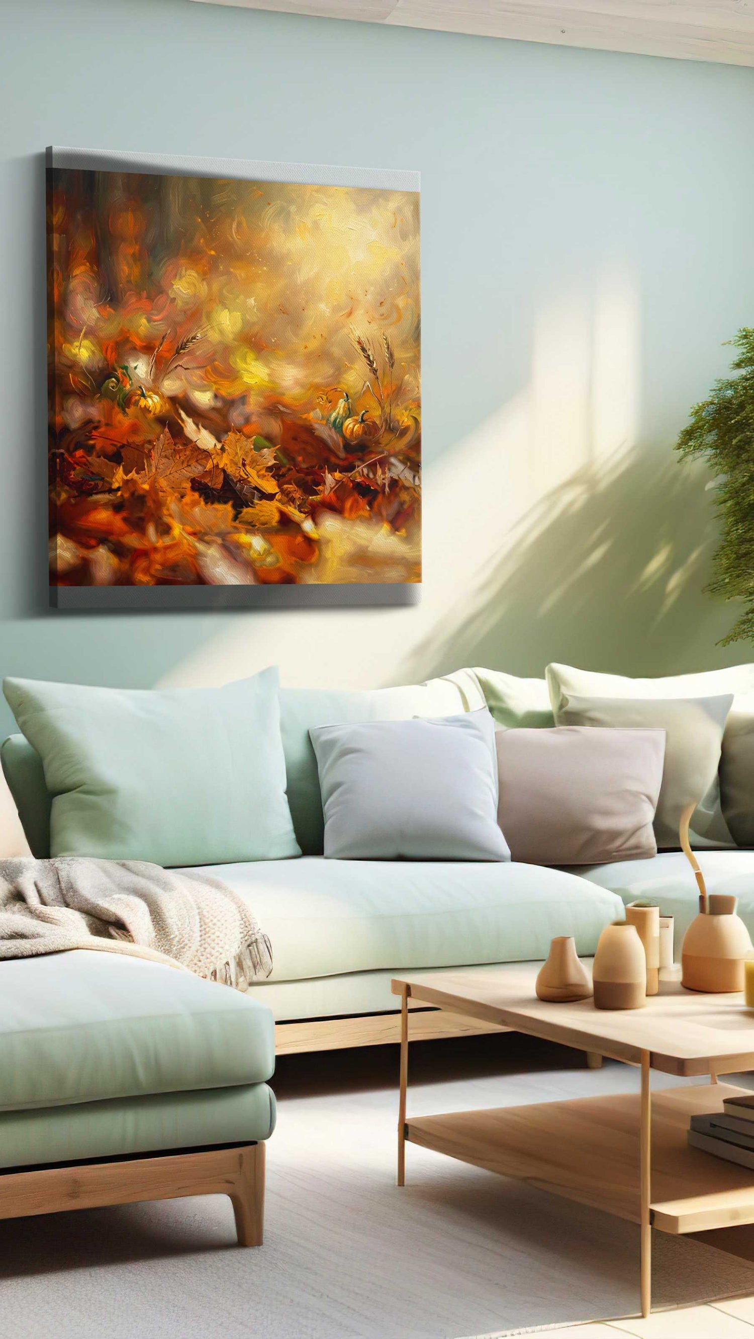 Whispers of Autumn Glow II - Autumn Wall Art, Fall Canvas Print, Seasonal Decor