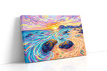 Dreamscape Shores at Sunset beach canvas print gallery-wrapped landscape canvas studio shot