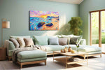 Dreamscape Shores at Sunset - Beach Wall Art, Coastal Canvas Print, Tropical Decor