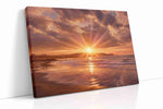Radiant Sunset Symphony - Beach Wall Art, Coastal Canvas Print, Tropical Decor