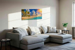 Radiant Tropical Paradise - Summer, Summer Wall Art, Seasonal Canvas Print, Bright Decor