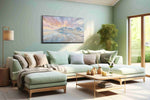 Seaside Serenity at Dusk beach canvas print, hanging on wall