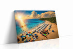Sunset Paradise Beach Bliss summer canvas print, gallery-wrapped, ready to hang