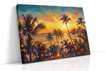 Sunset Serenade by the Shore summer canvas print, gallery-wrapped, ready to hang