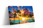 Sunset Serenity summer canvas print gallery-wrapped landscape canvas studio shot