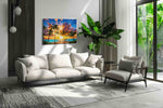 Sunset Serenity summer canvas print, on wall, lifestyle preview