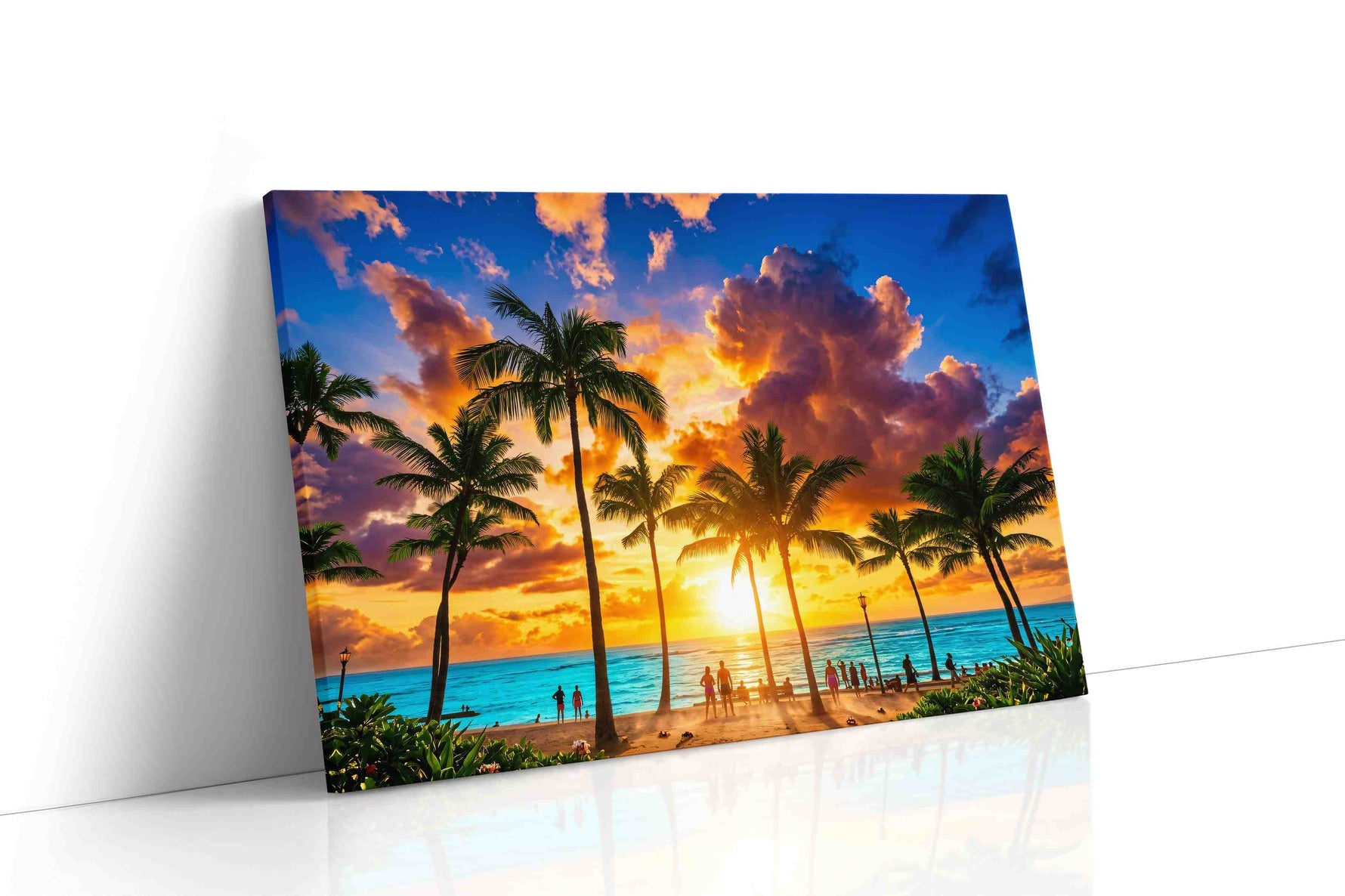 Sunset Serenity summer canvas print, gallery-wrapped, ready to hang