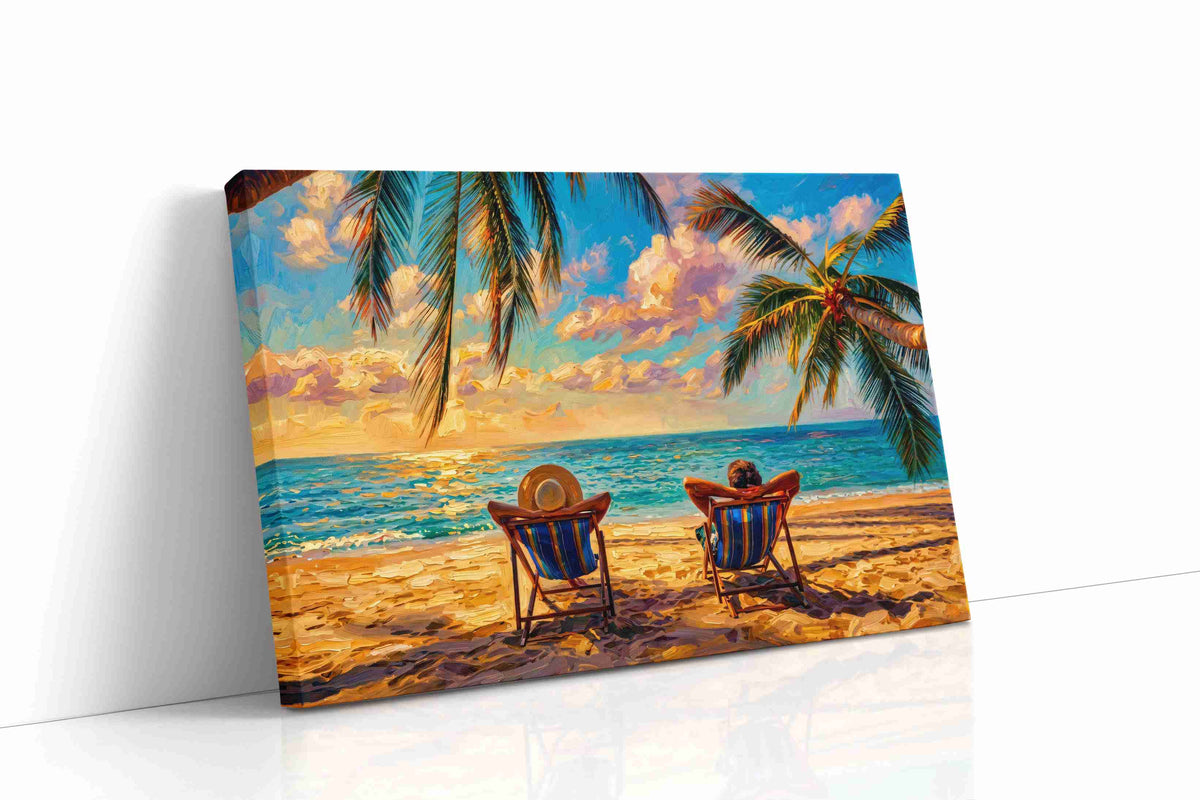 Sunset Serenity Escape summer canvas print, gallery-wrapped, ready to hang