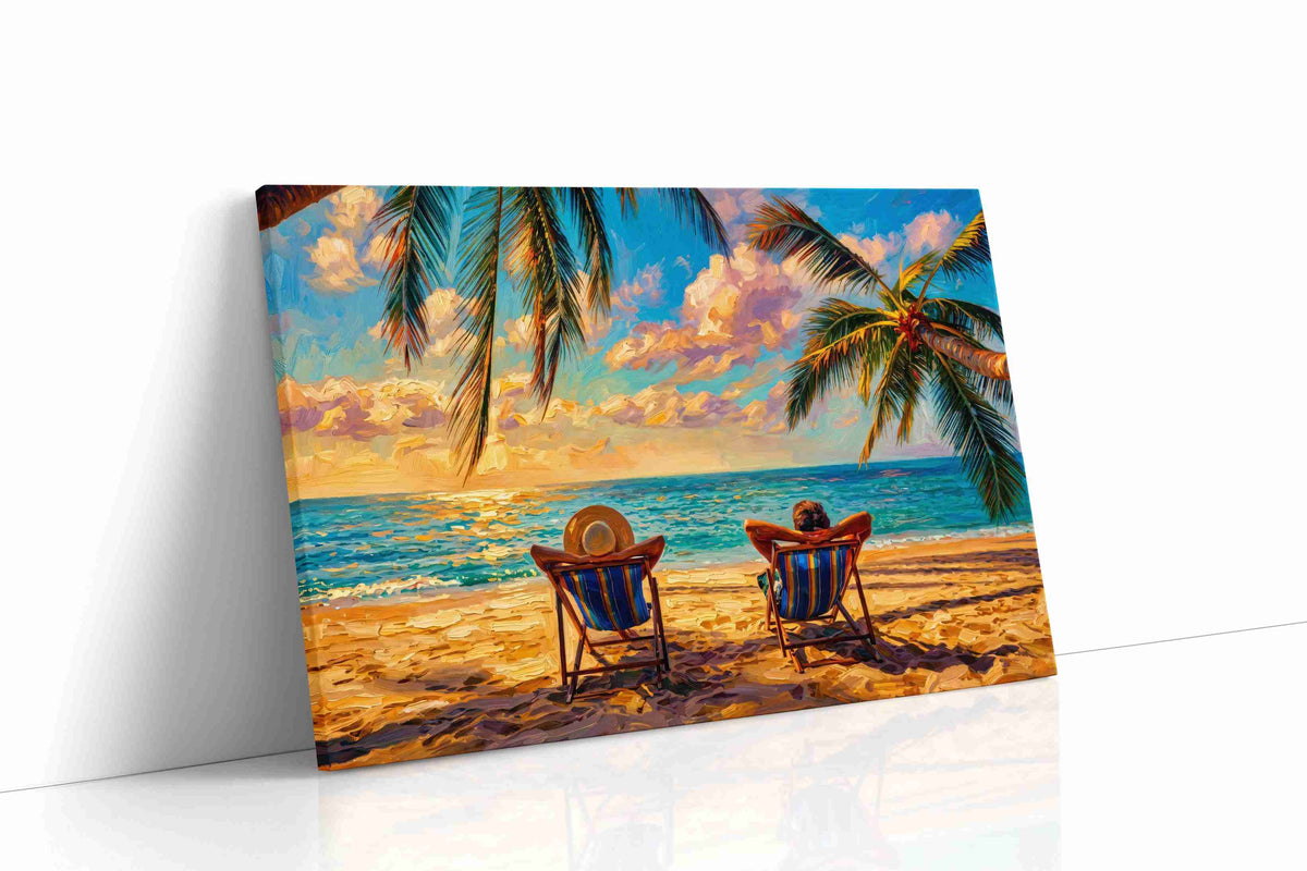 Sunset Serenity Escape summer canvas print gallery-wrapped landscape canvas studio shot