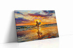 Sunset Surf Symphony summer canvas print, gallery-wrapped, ready to hang