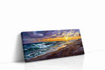 Sunset Symphony on the Shore ocean canvas print, gallery-wrapped, ready to hang