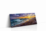 Sunset Symphony on the Shore ocean canvas print gallery-wrapped landscape canvas studio shot