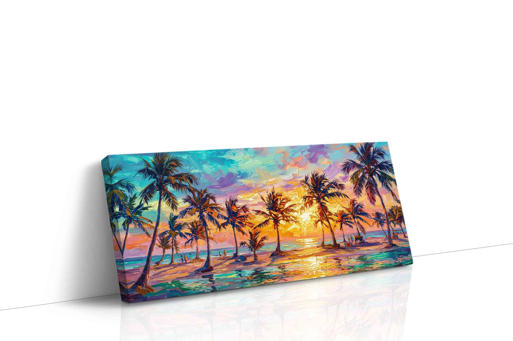 Tropical Radiance summer canvas print gallery-wrapped landscape canvas studio shot