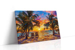 Tropical Sunset Serenity summer canvas print gallery-wrapped landscape canvas studio shot