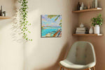 Tropical Tranquility Getaway summer canvas print, hanging on wall — view 3