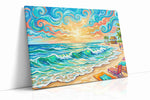 Tropical Whirlwinds beach canvas print, gallery-wrapped, ready to hang